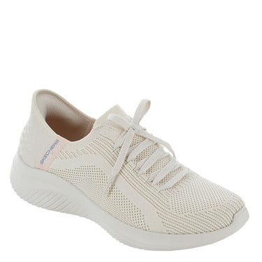 Skechers Women's Ultra Flex 3.0 Brilliant Path Sneakers, Sports Shoes, Natural Knit/Periwinkle Trim, 37.5 EU on sale
